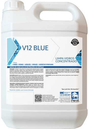 V12 BLUE LIMPA VIDROS (AUTOMOTIVO)