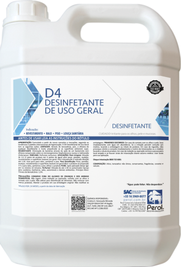D4 DESINFETANTE DE USO GERAL (H)